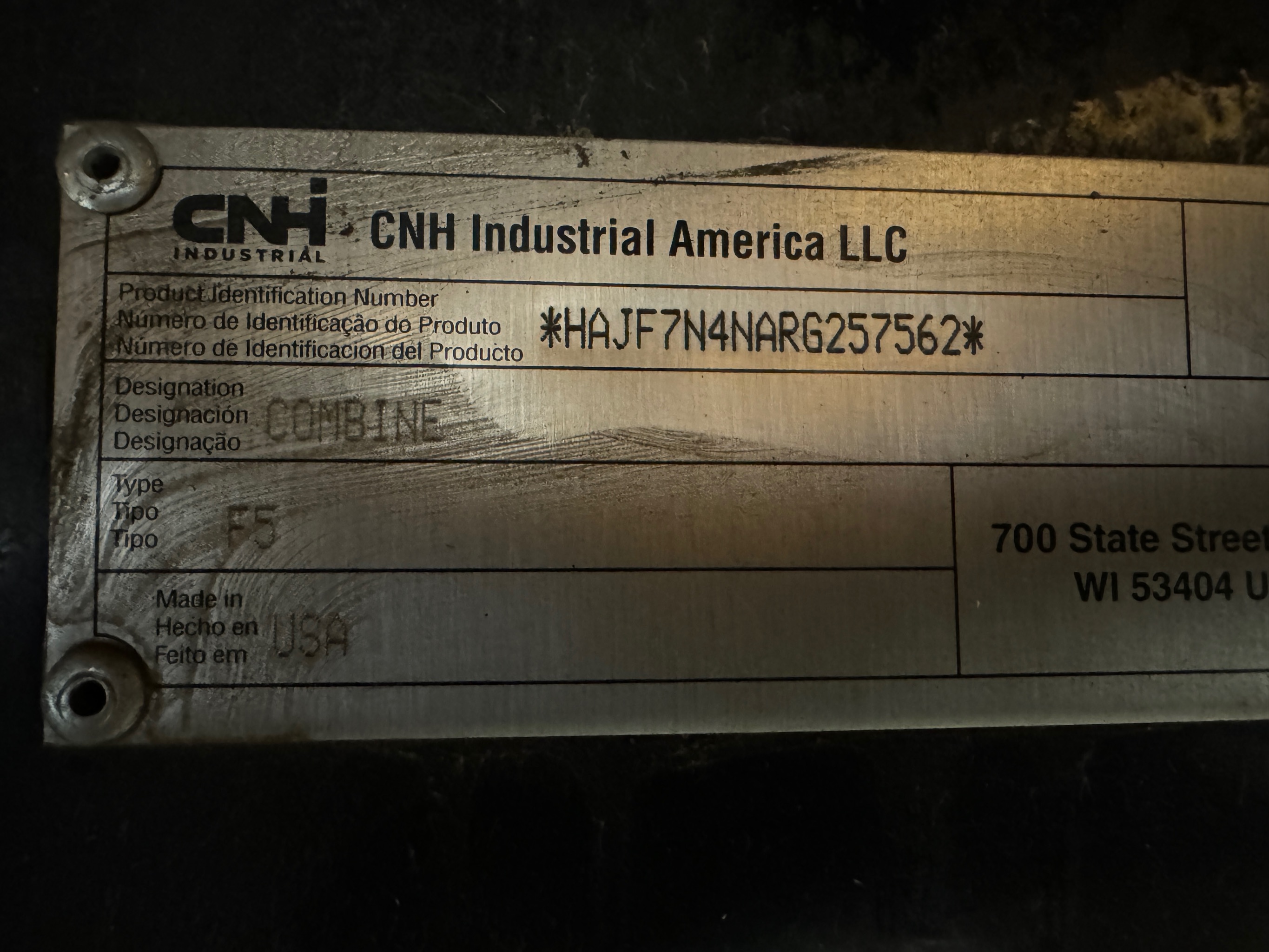 2024 Case IH AF7250 Combine