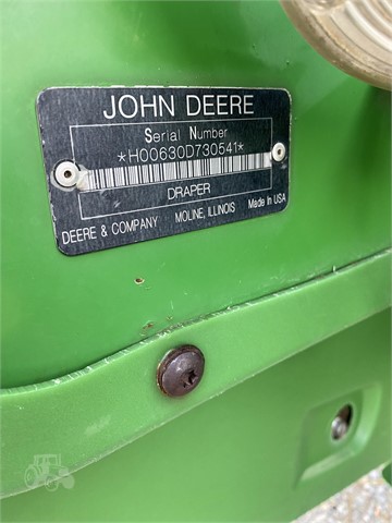 2009 John Deere 630D Header Combine