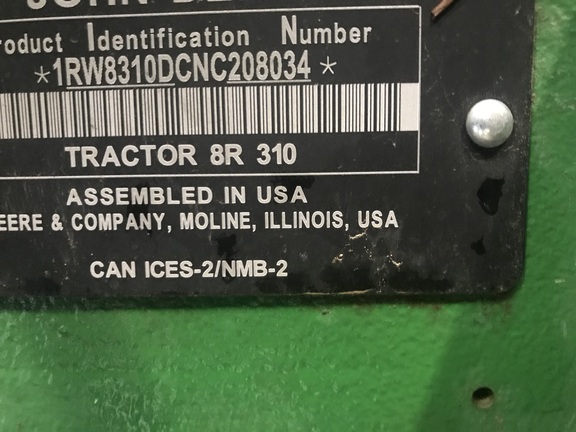 2022 John Deere 8R 310 Tractor