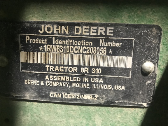 2022 John Deere 8R 310 Tractor