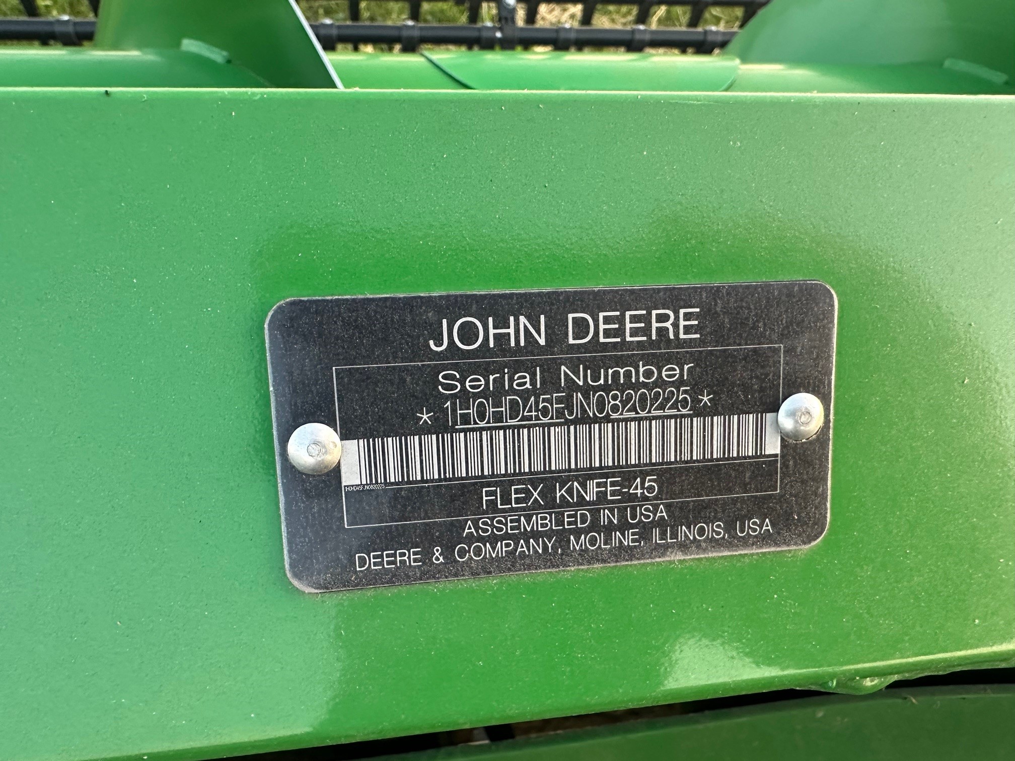 2022 John Deere HD45F Header Combine
