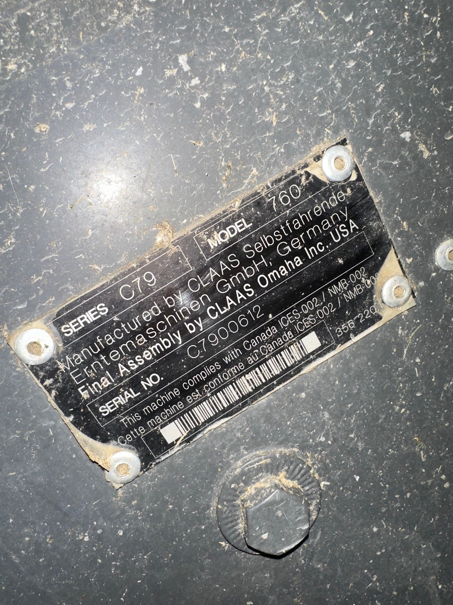 2018 CLAAS 760TT Combine