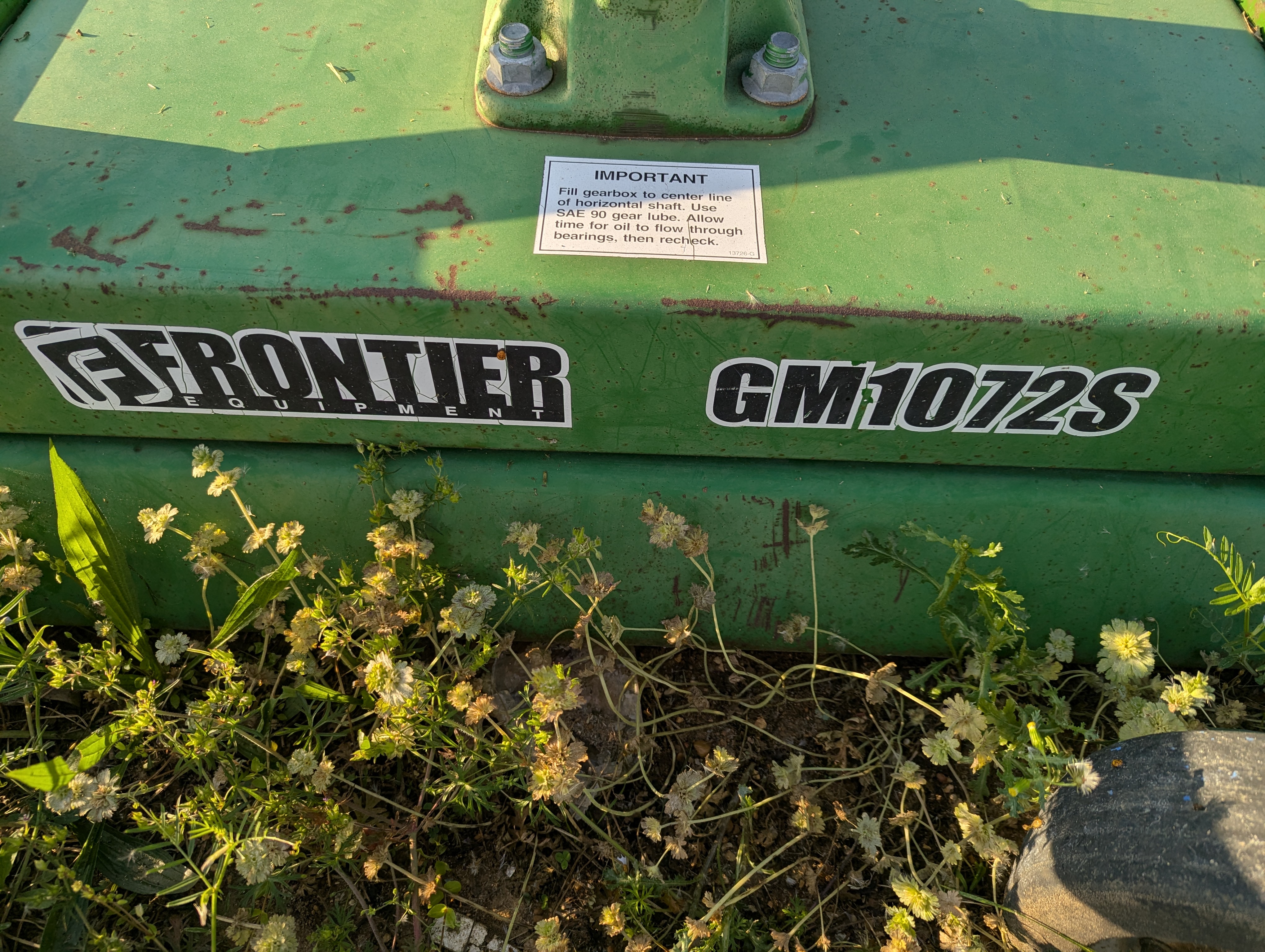 2017 Frontier GM1072S Mower/Finishing