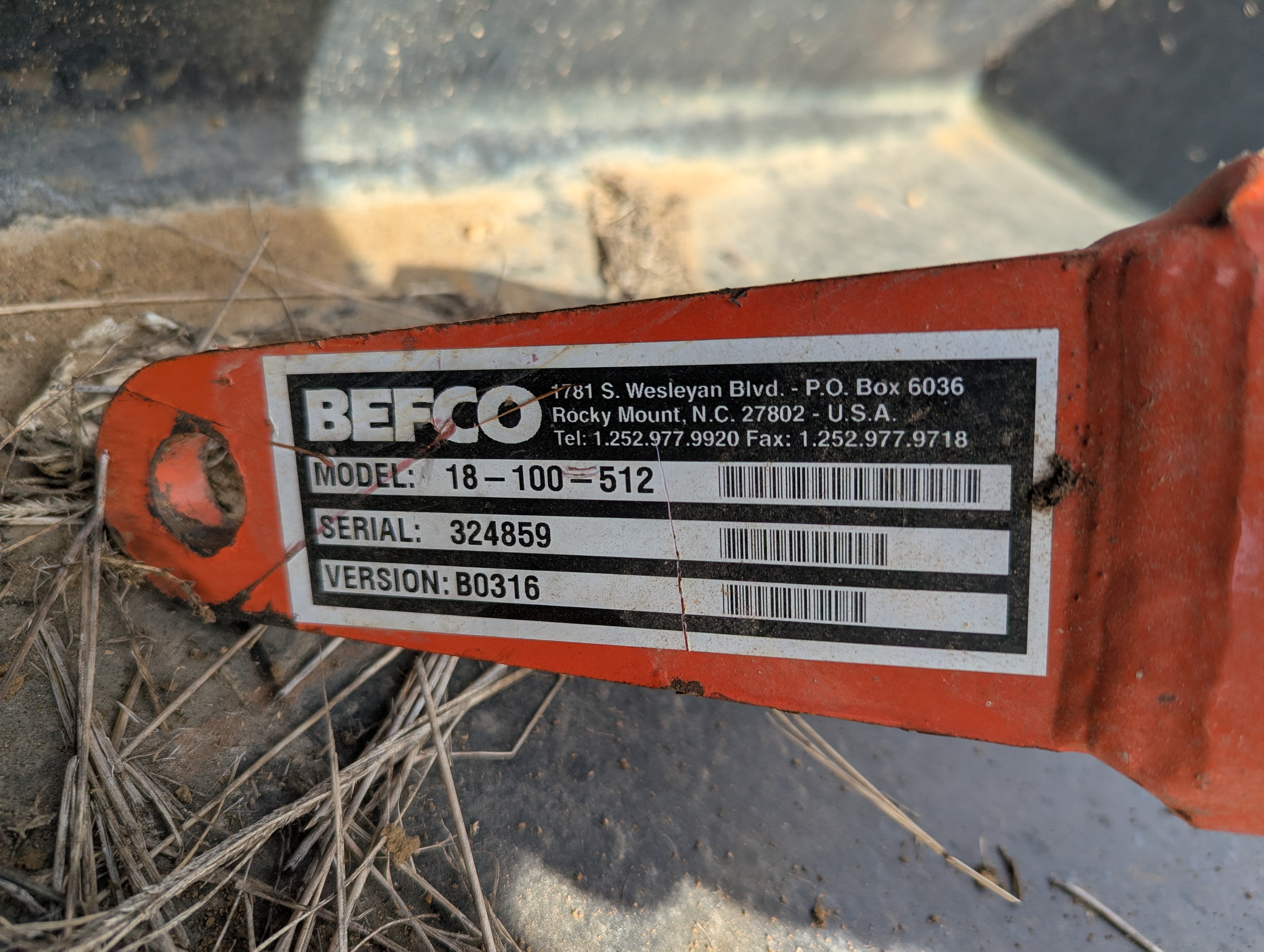 2016 Befco 100-512 Post Hole Digger