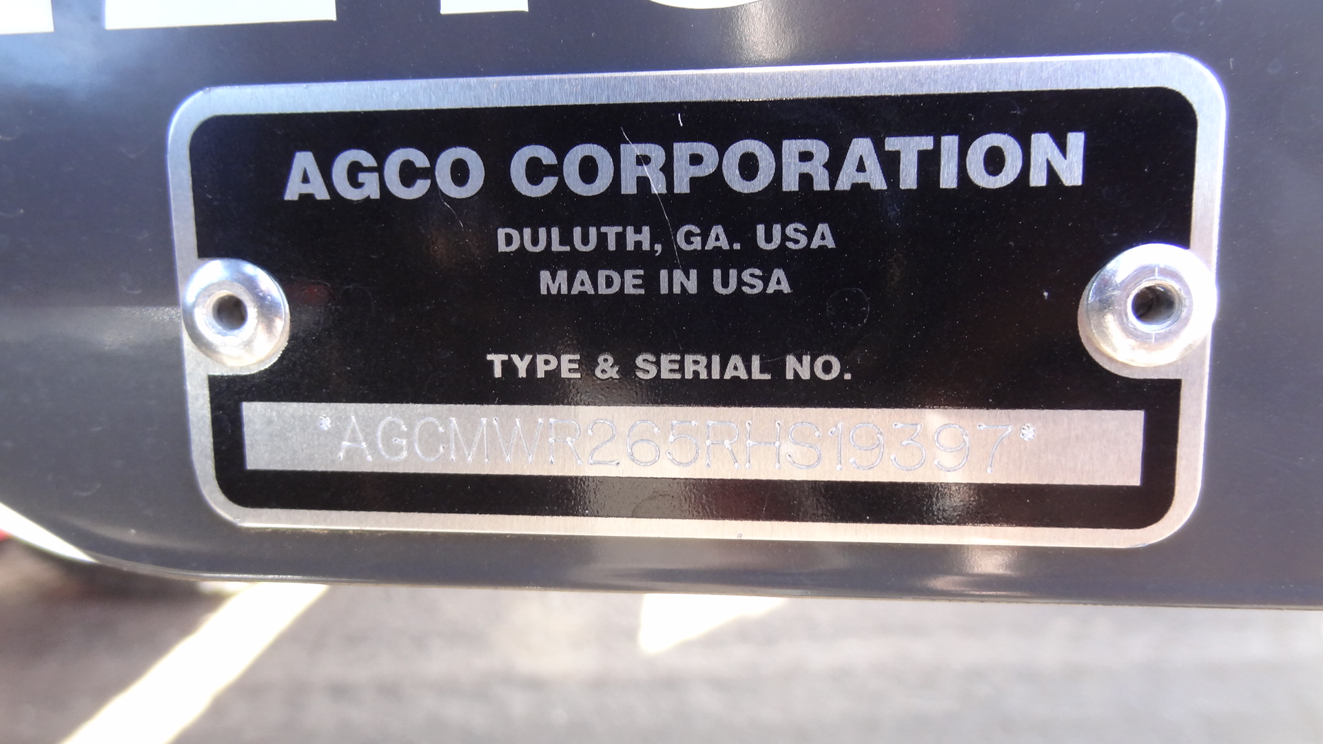 2024 Massey Ferguson MFWR265 Windrower