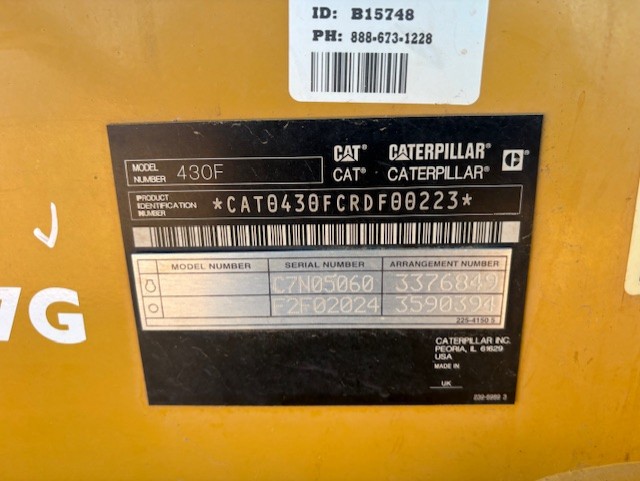 2012 Caterpillar 430F Skid Steer/Excavator