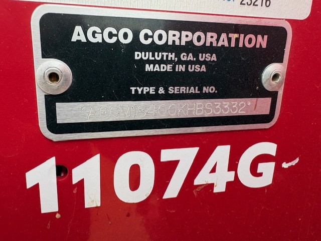 2019 Massey Ferguson 1840 Baler/Square