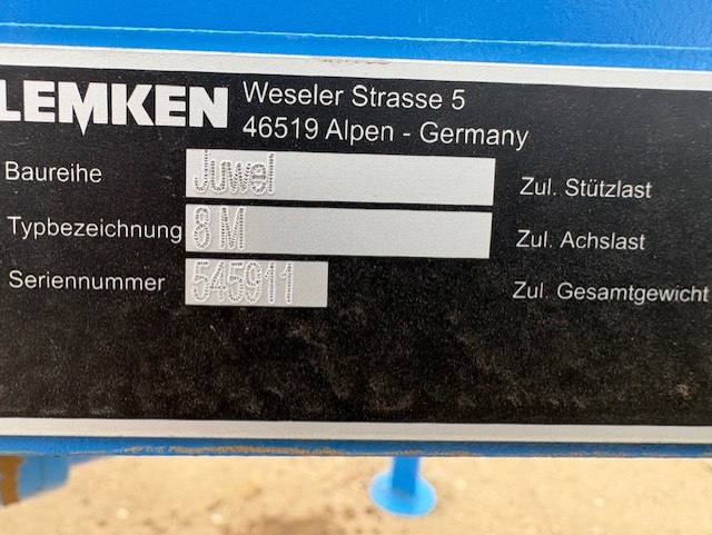 2026 LEMKEN JUWEL 8M Plow