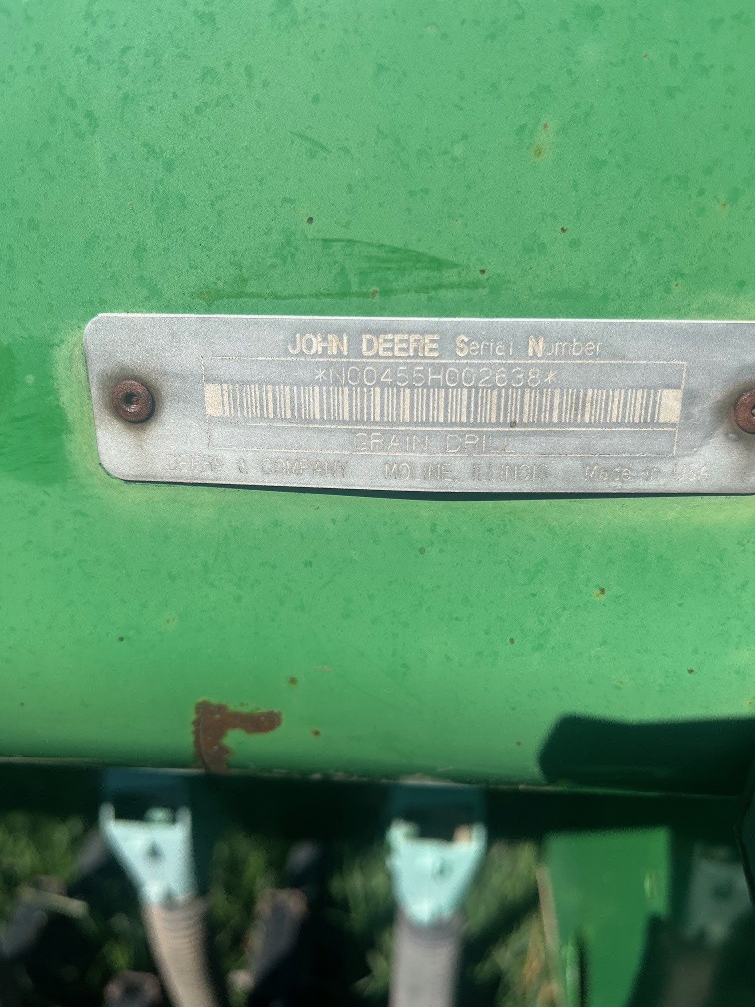 1996 John Deere 455 Drill/Box