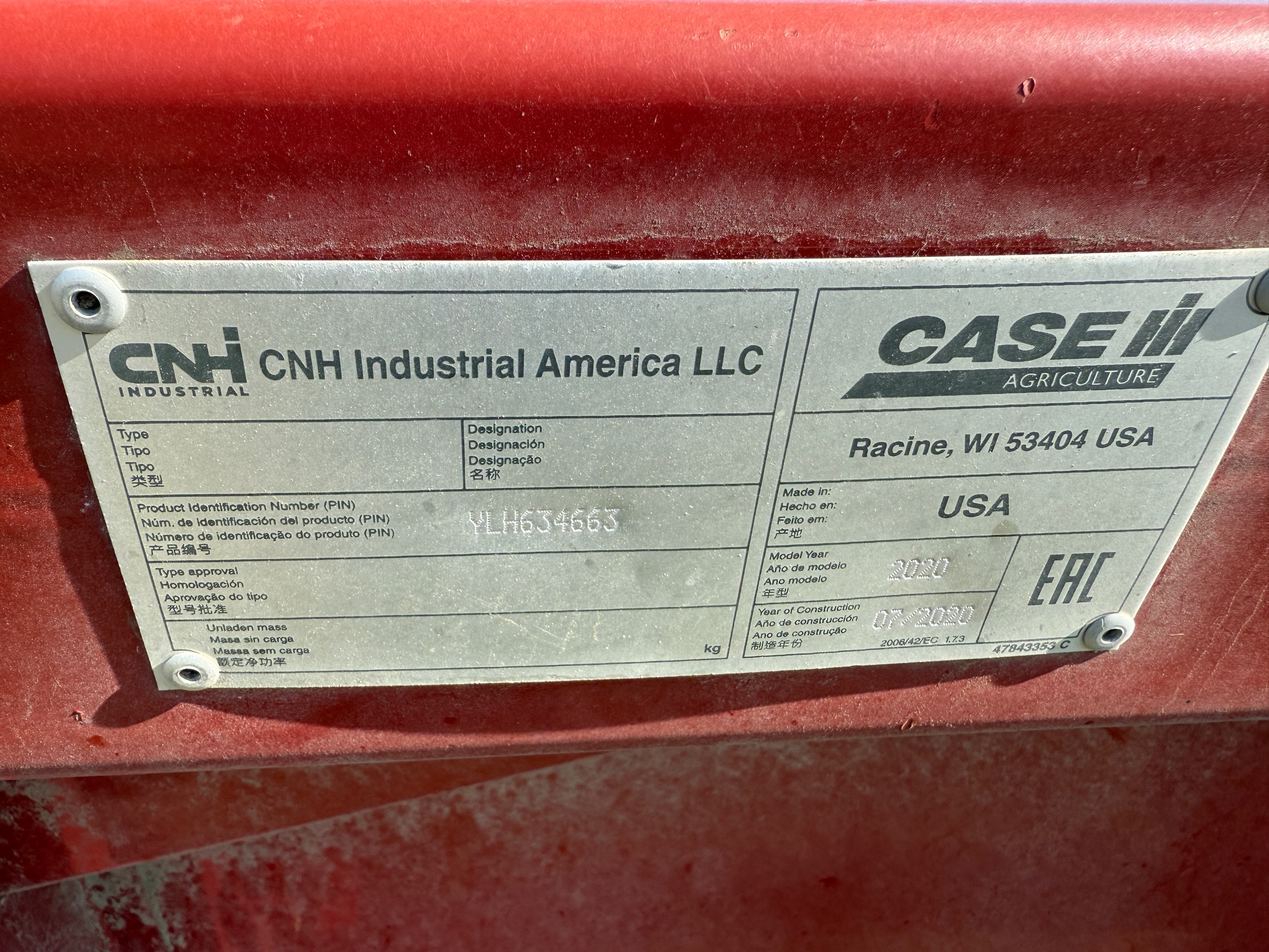 2020 Case IH 4412 Header Corn Head