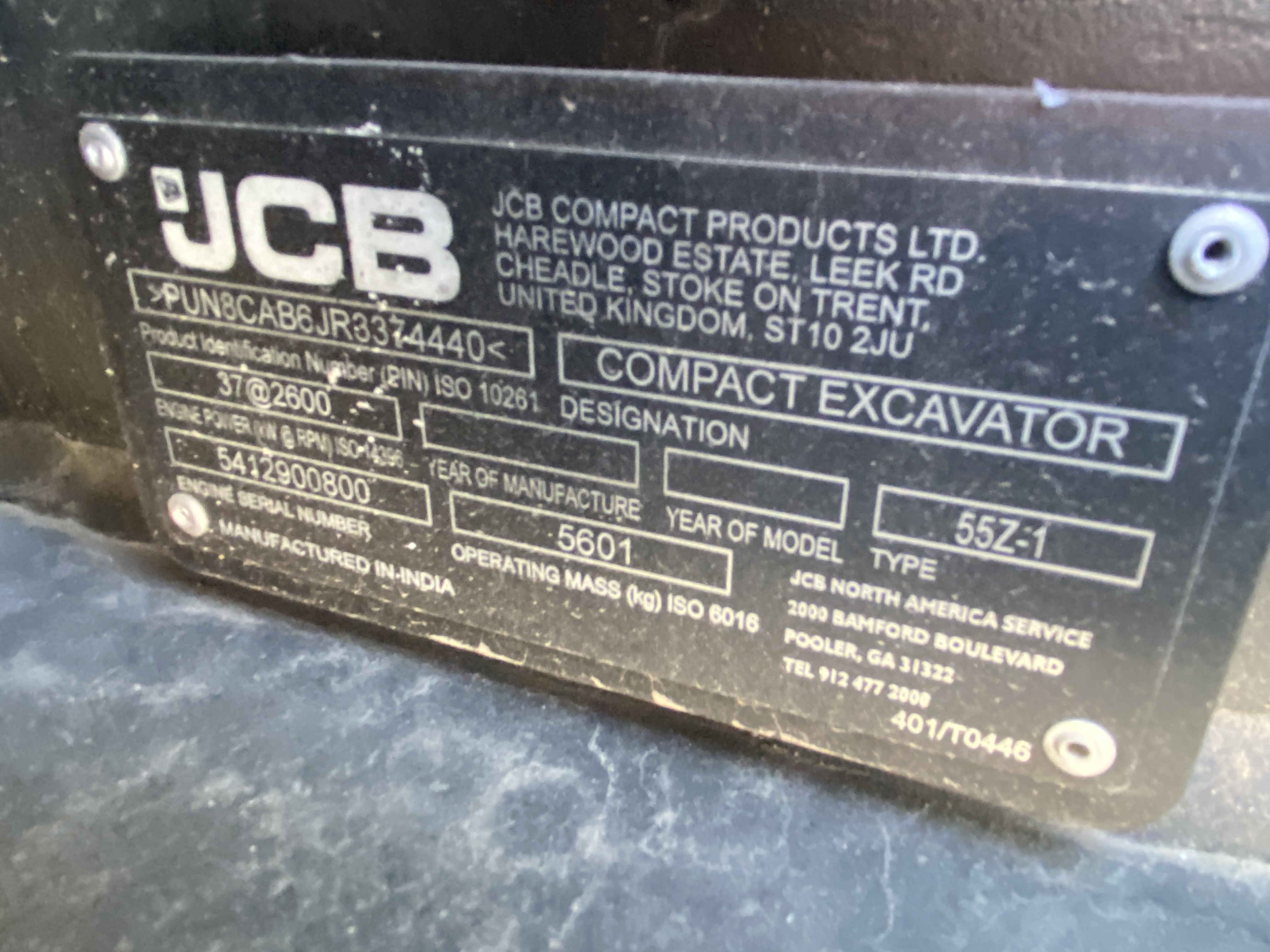 2025 JCB 55Z Skid Steer/Excavator