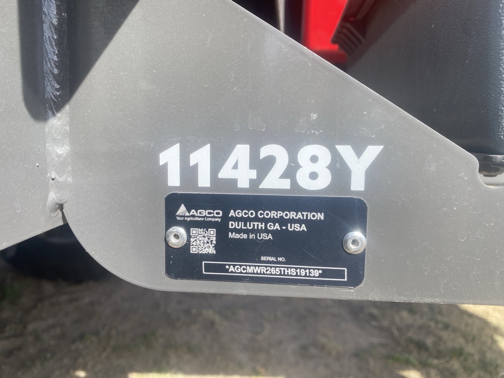 2026 Massey Ferguson MFWR265 Windrower