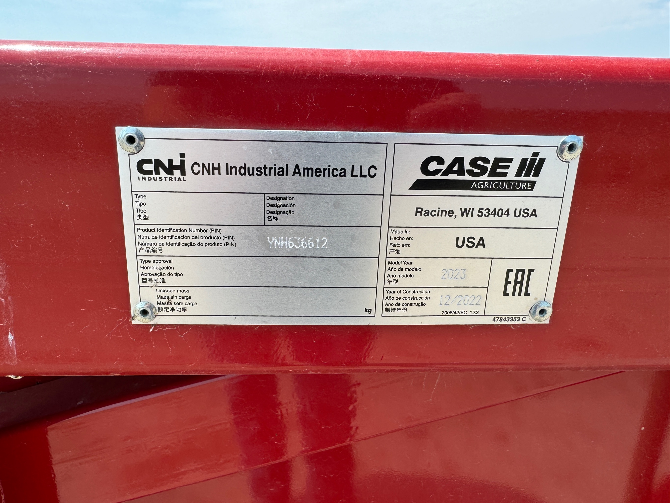 2023 Case IH 4412 Header Combine