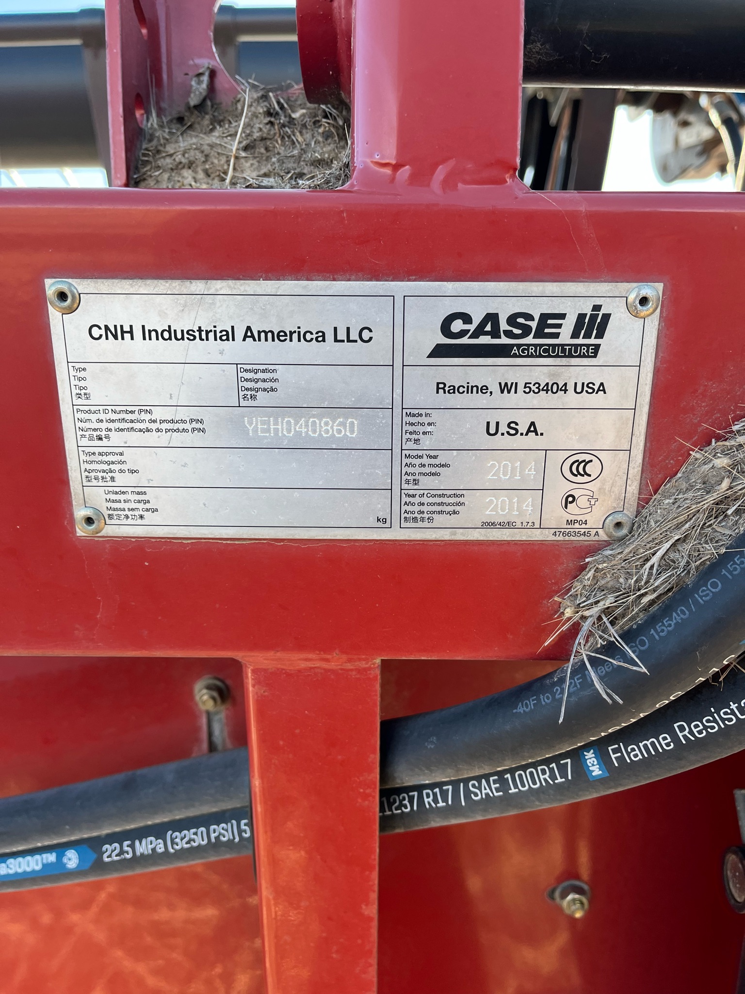 2014 Case IH 3152 Header Draper