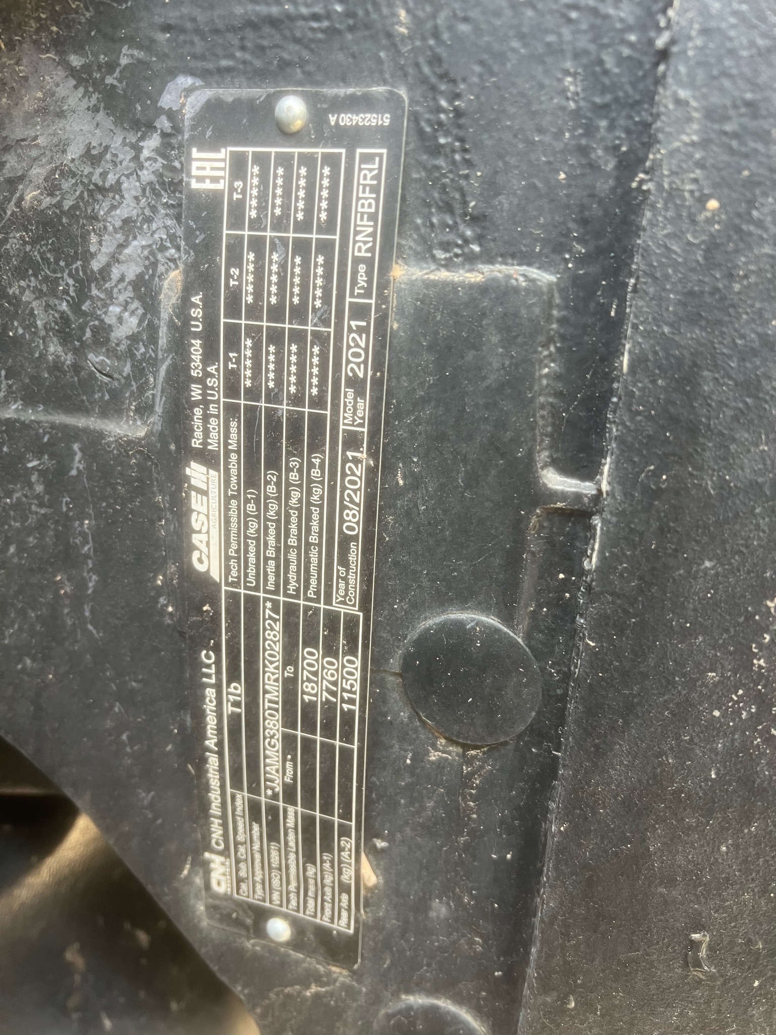 2021 Case IH MAGNUM380 Tractor