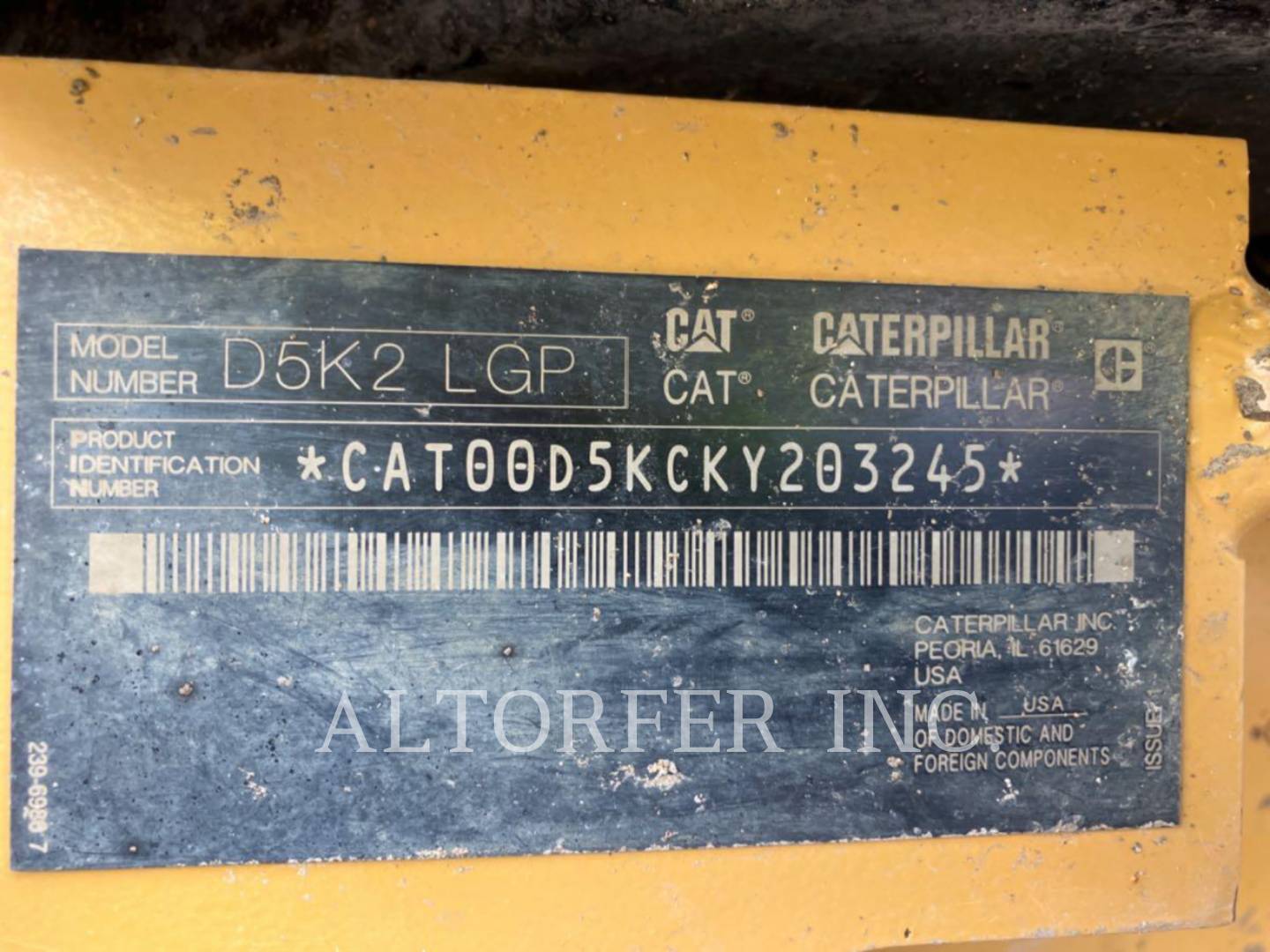 2017 Caterpillar D5K2 LGP3D Dozer