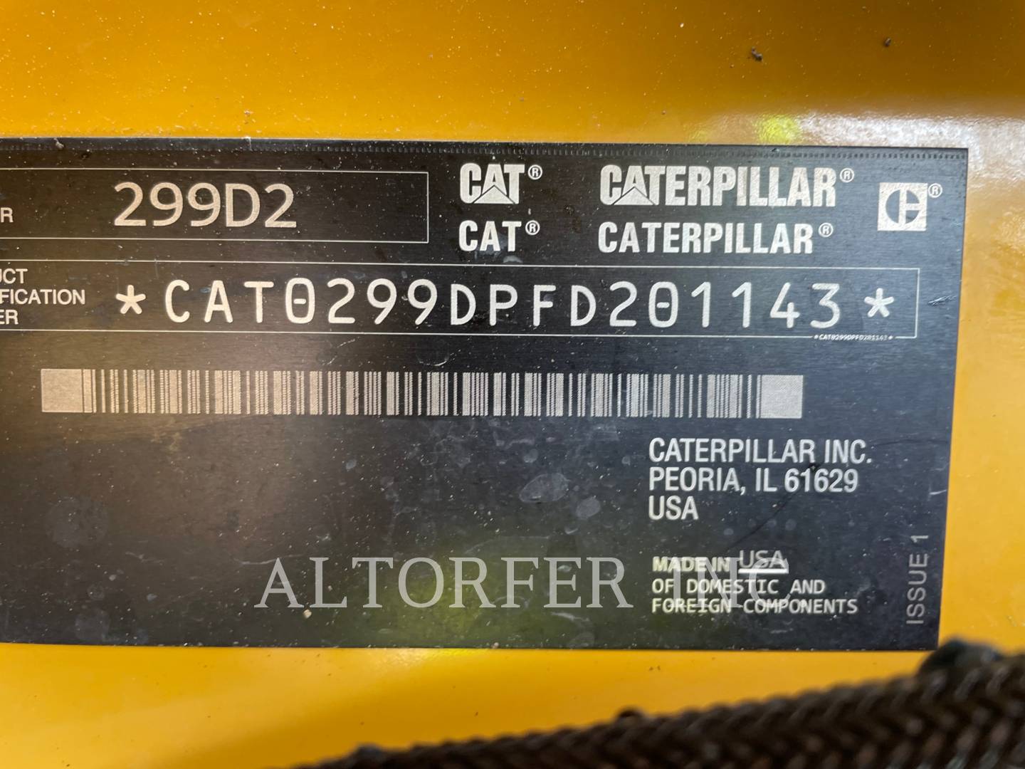 2016 Caterpillar 299D2 Skid Steer Loader