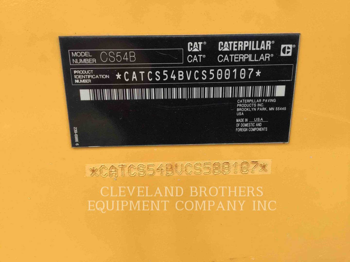 2015 Caterpillar CS54B Compactor