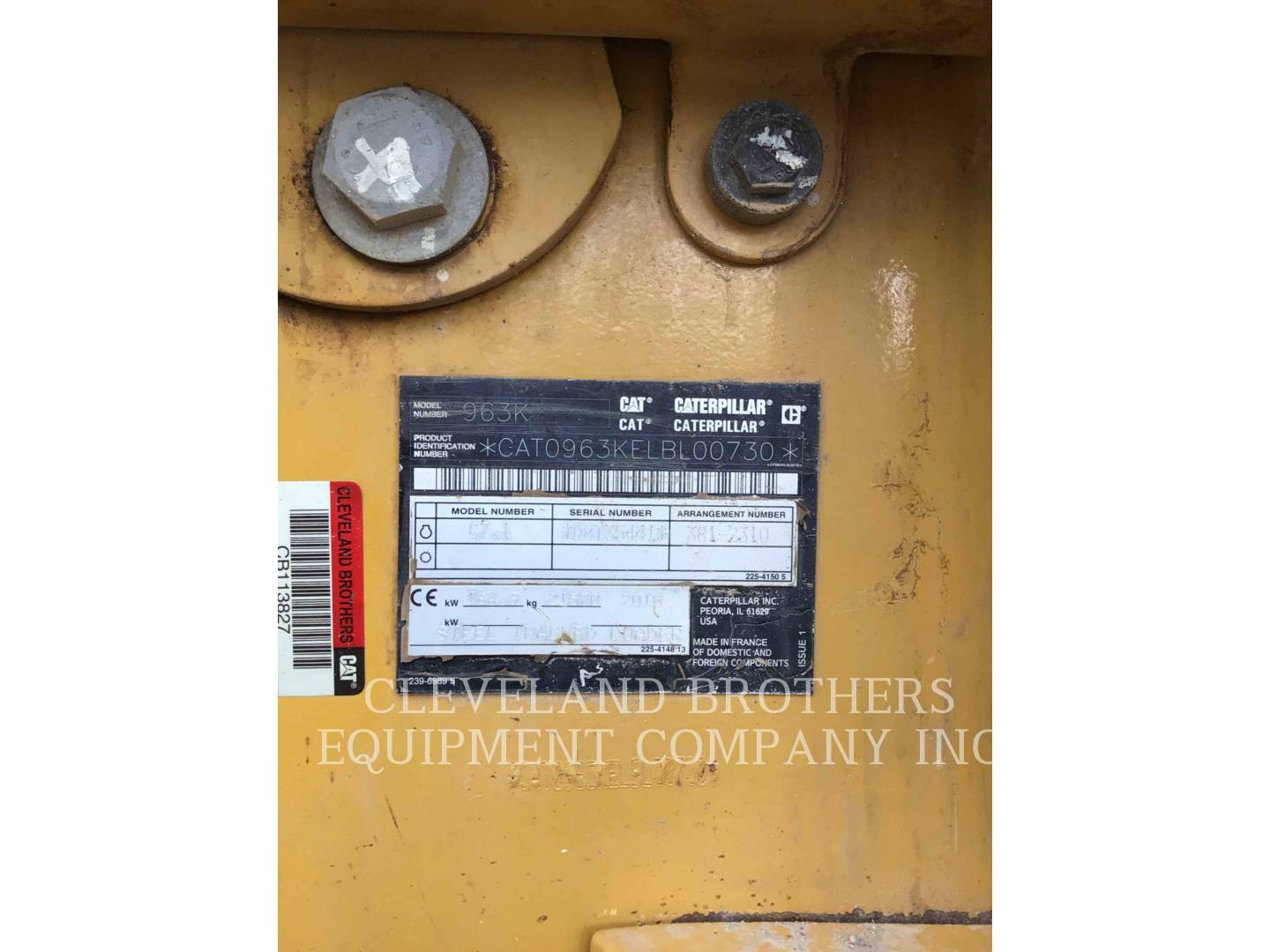 2018 Caterpillar 963K Compact Track Loader