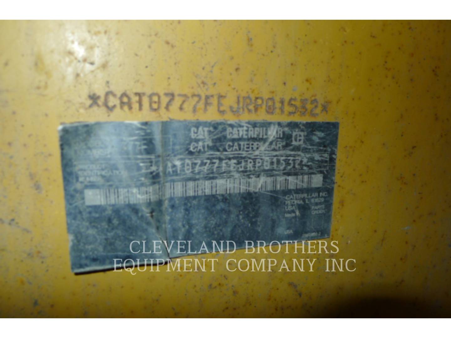 2008 Caterpillar 777F Truck