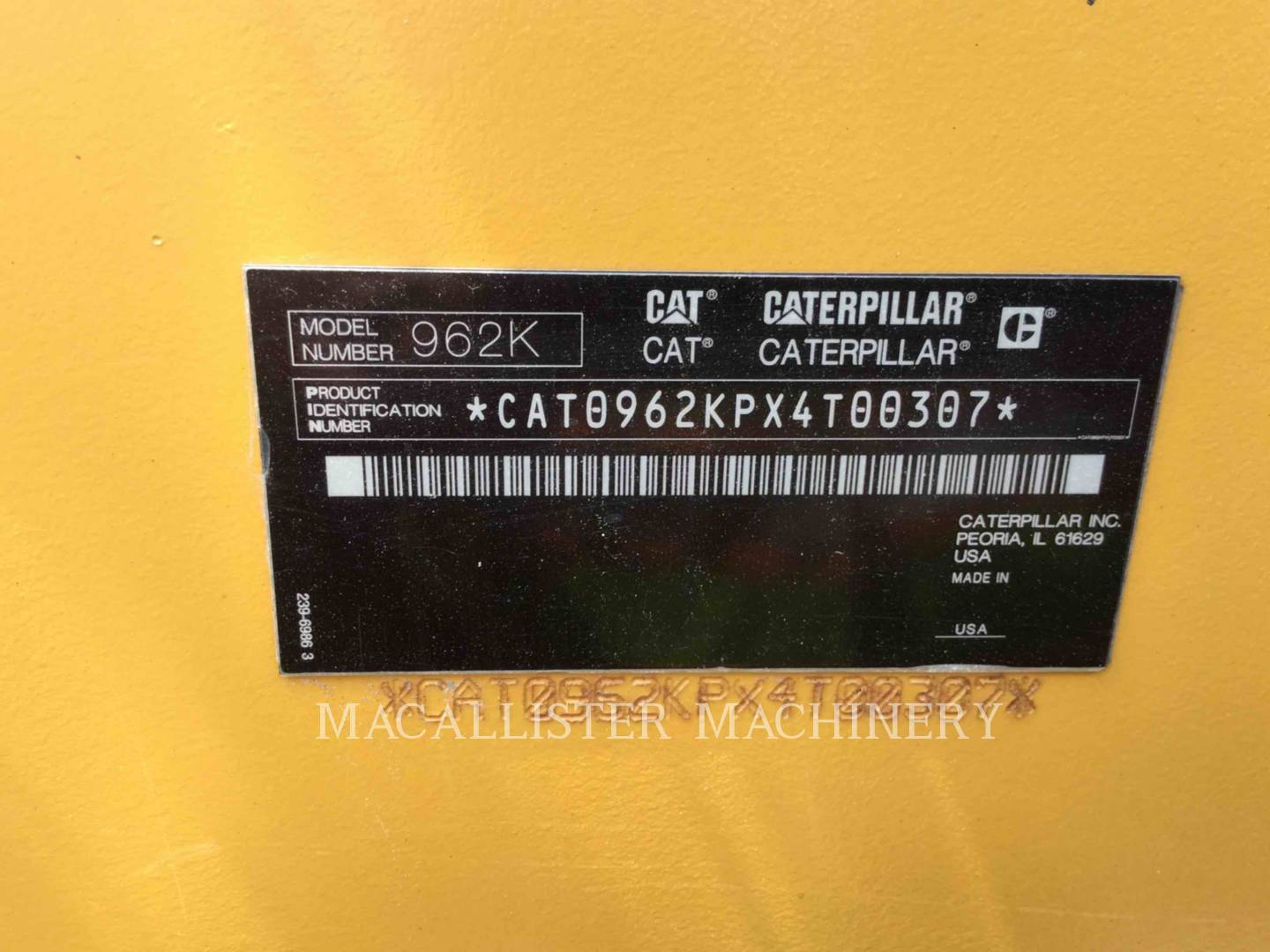 2012 Caterpillar 962K Wheel Loader