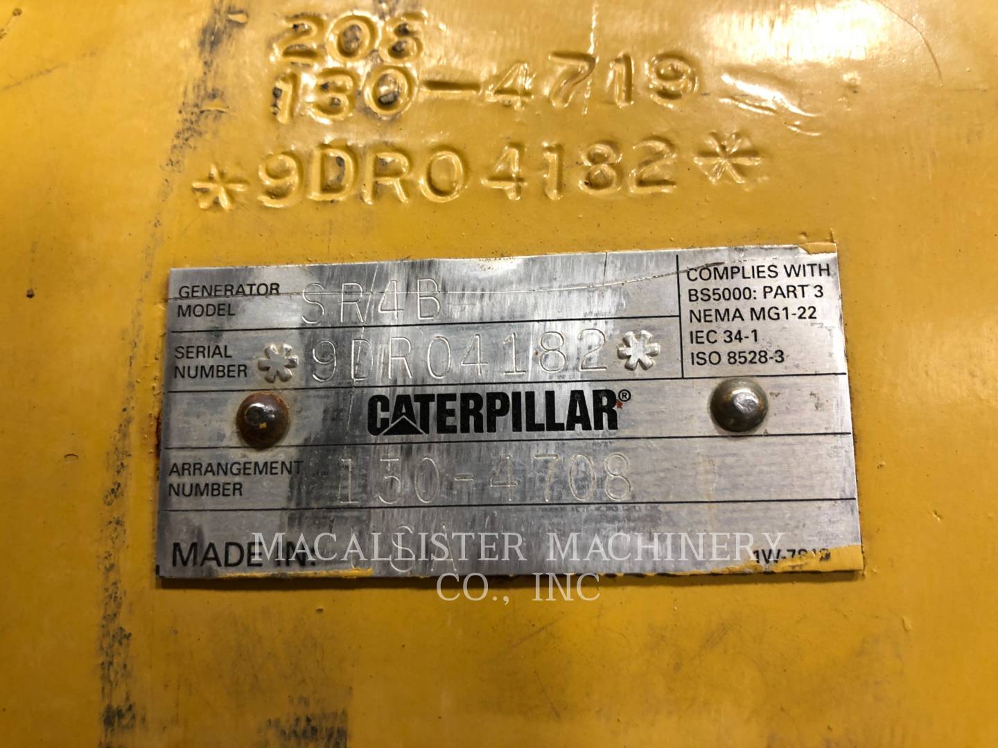 2001 Caterpillar SR4B Generator