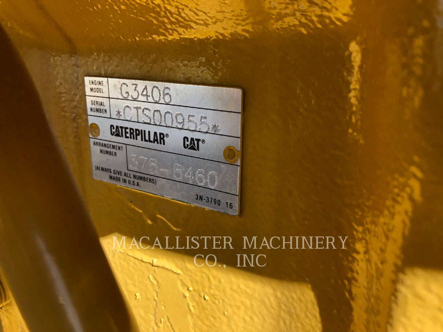 2013 Caterpillar G3406 Generator