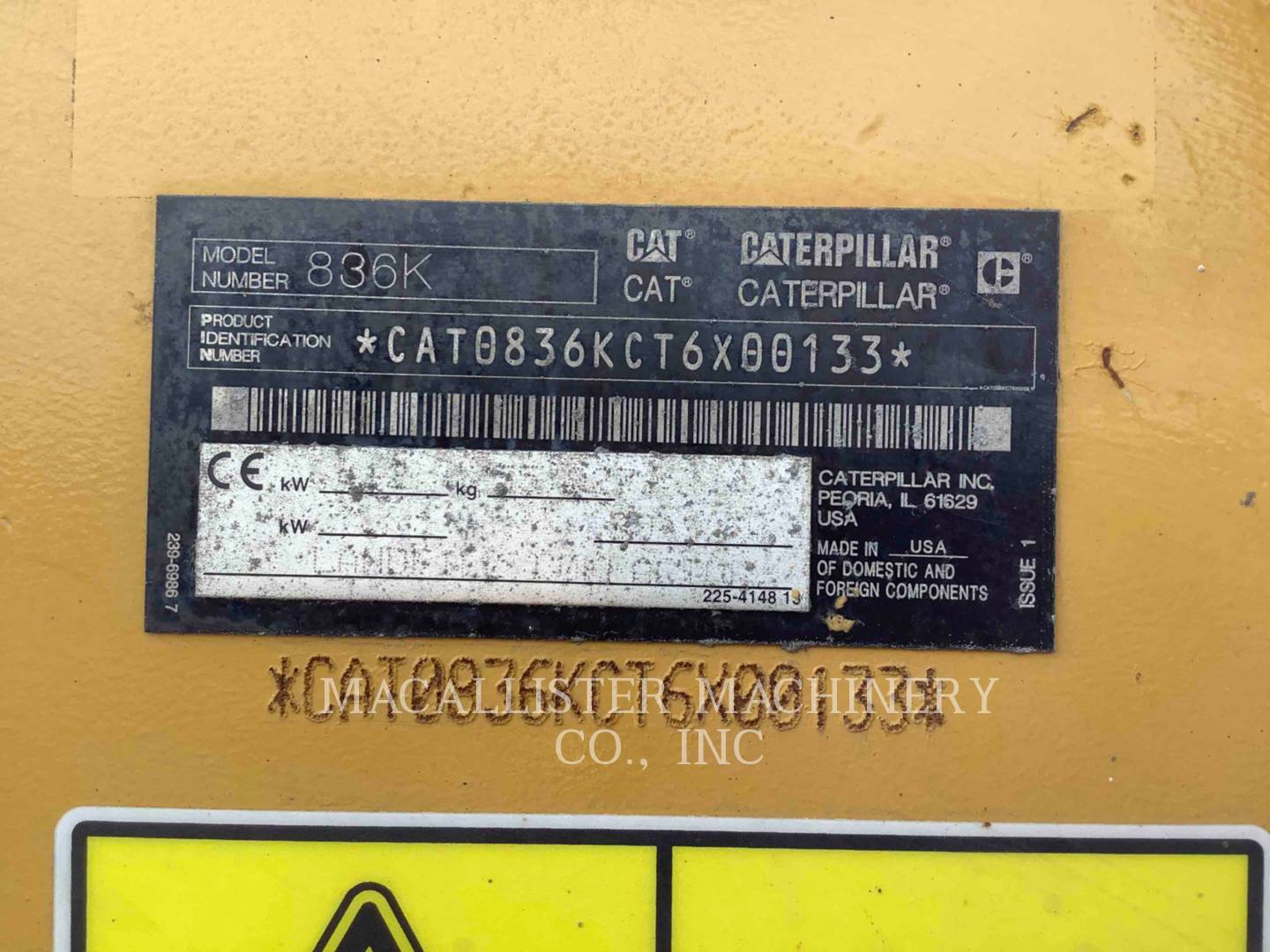 2019 Caterpillar 836K (G) Compactor