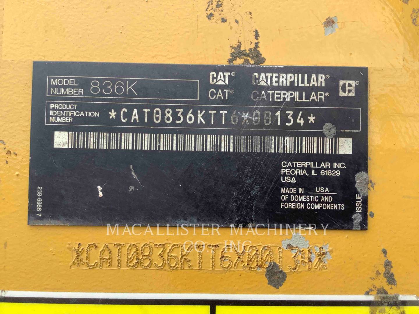 2019 Caterpillar 836K (G) Compactor