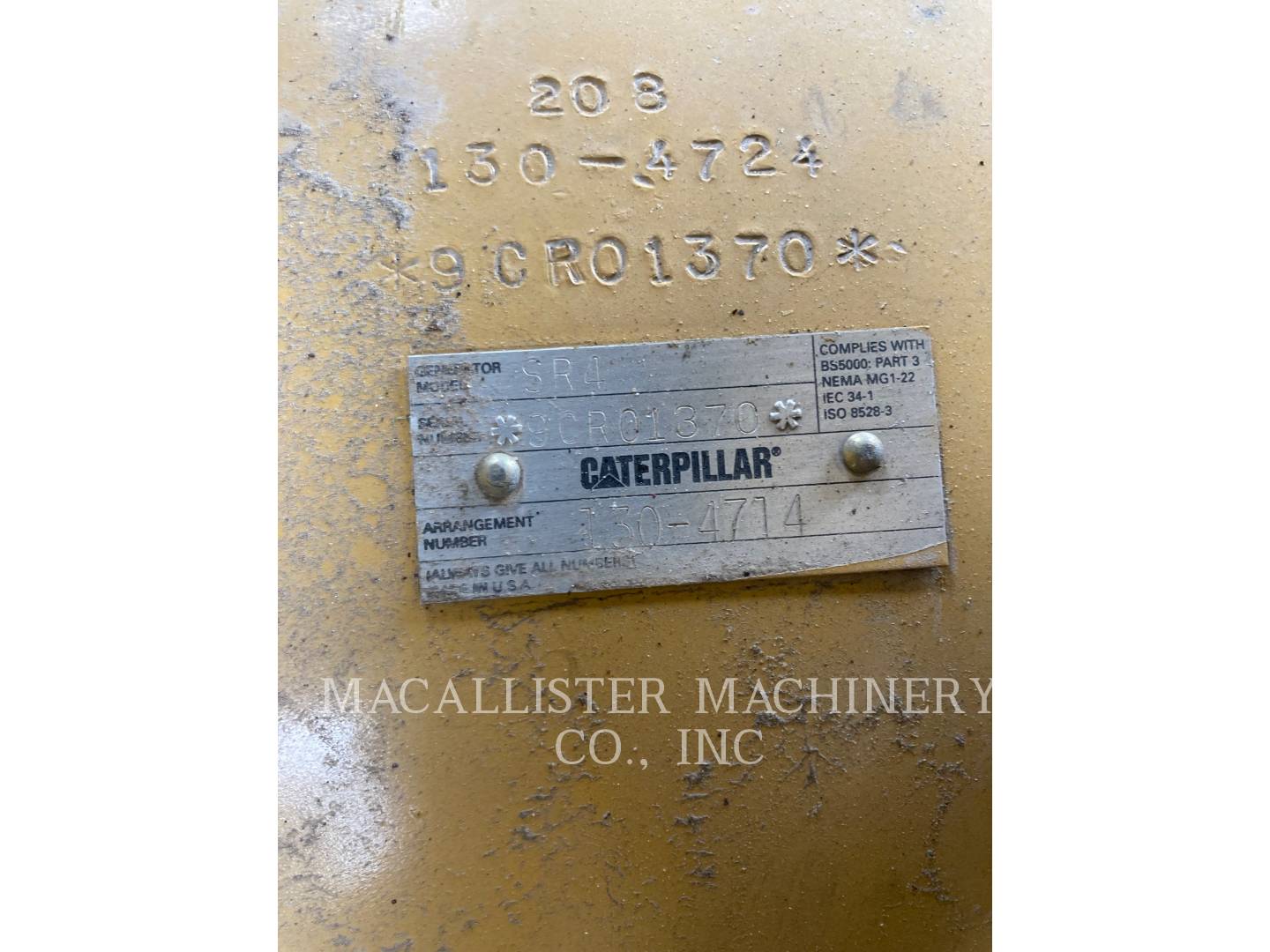 1998 Caterpillar 3406 Generator