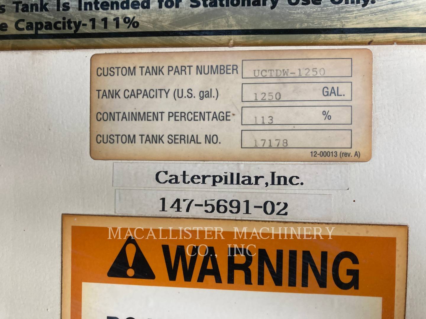 2001 Caterpillar XQ 2000 Generator