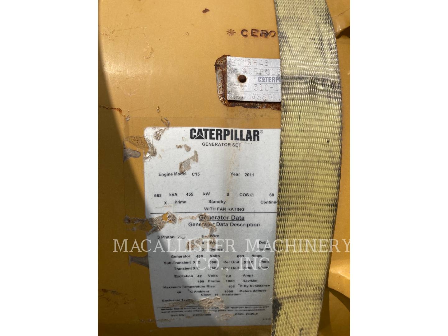 2011 Caterpillar SR4 Generator