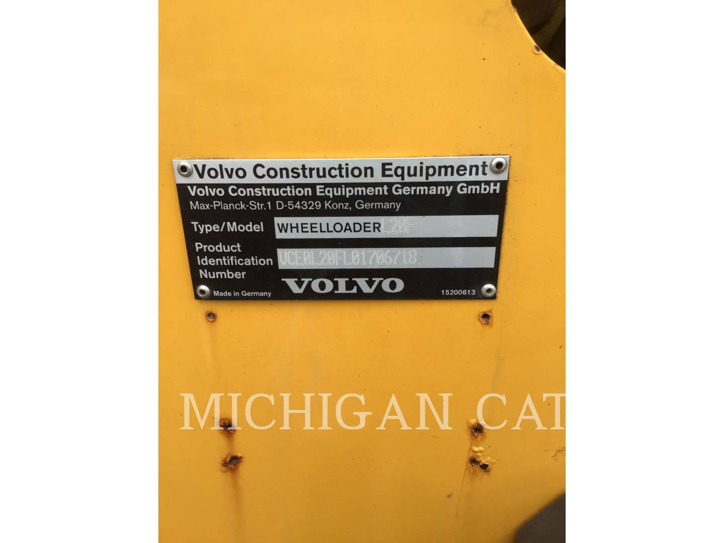 2014 Volvo L20F Wheel Loader