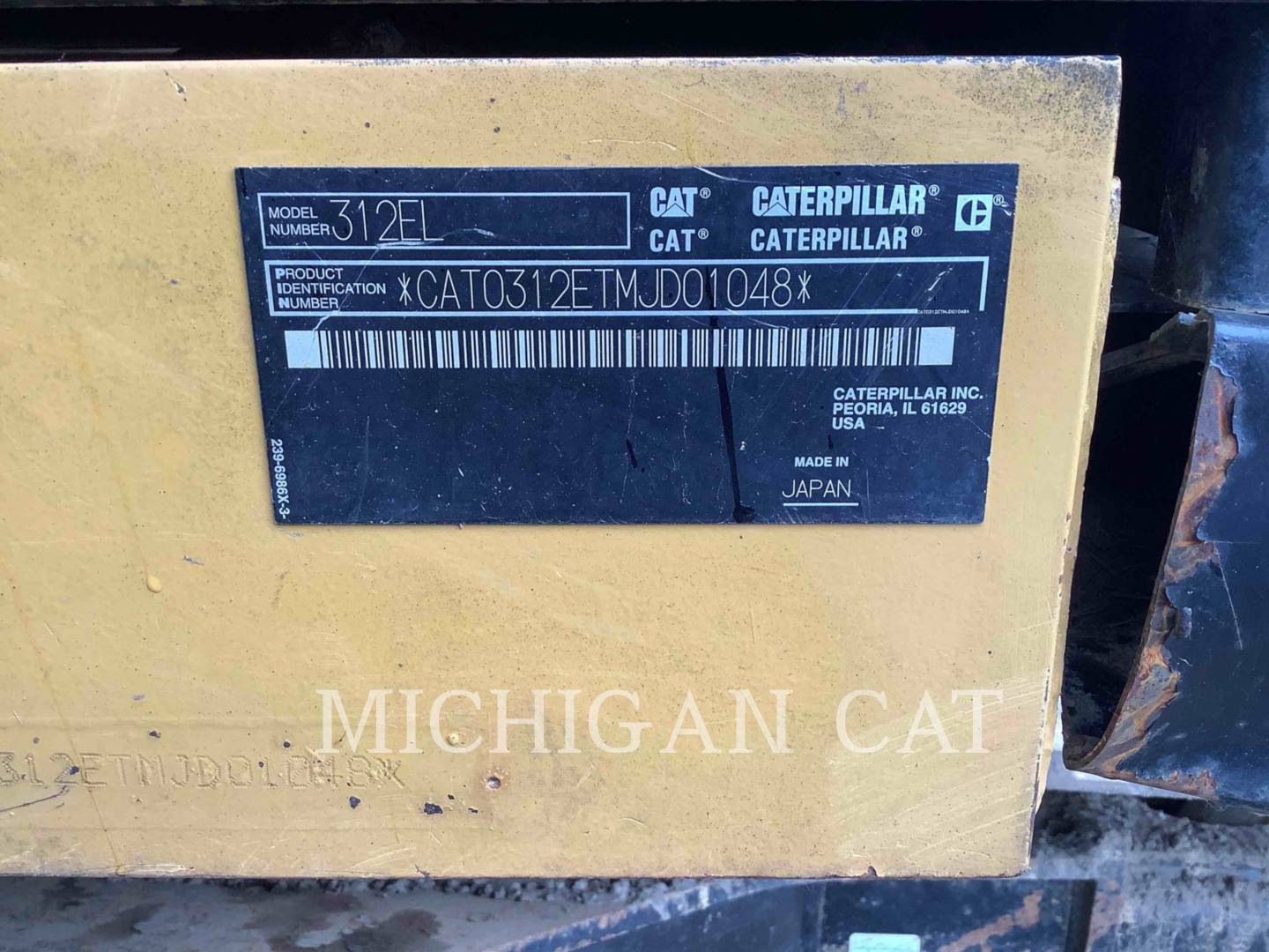 2014 Caterpillar 312EL PT Excavator