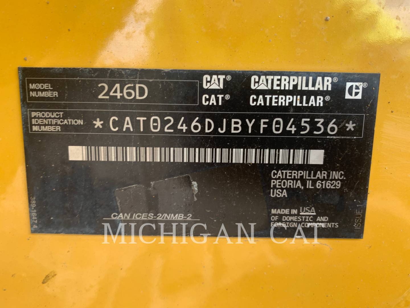 2018 Caterpillar 246D Skid Steer Loader