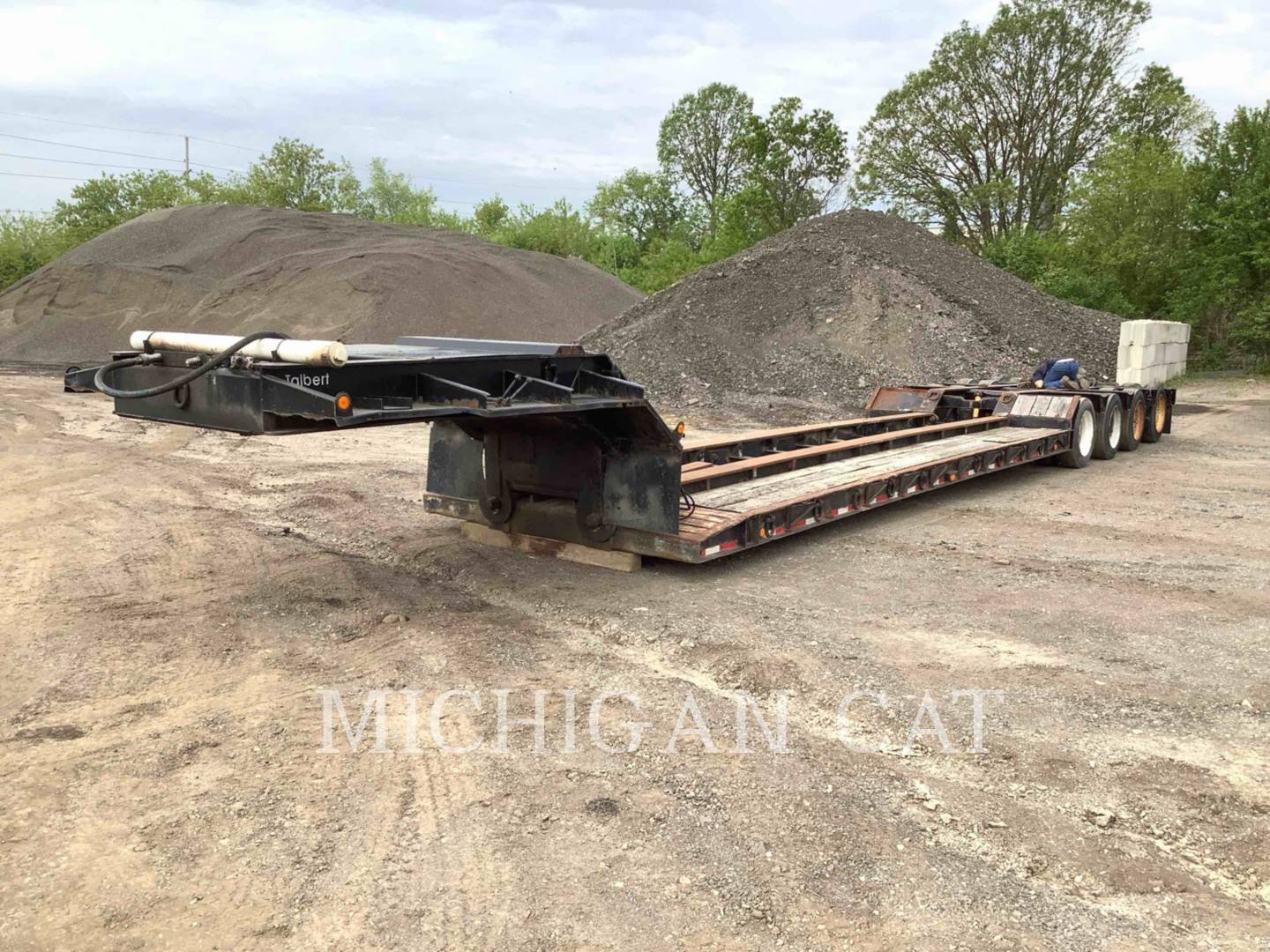 1986 Talbert 60T DETACHABLE LOWBOY Trailer