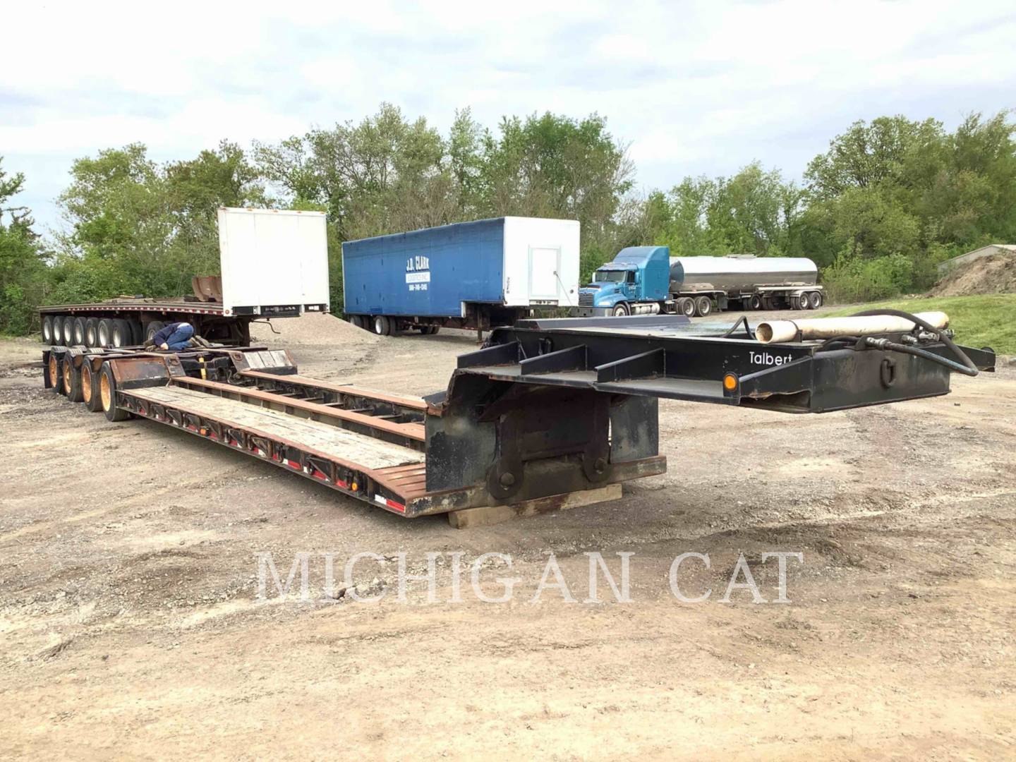 1986 Talbert 60T DETACHABLE LOWBOY Trailer