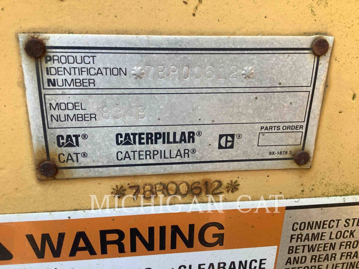 1997 Caterpillar 834B Wheel Loader