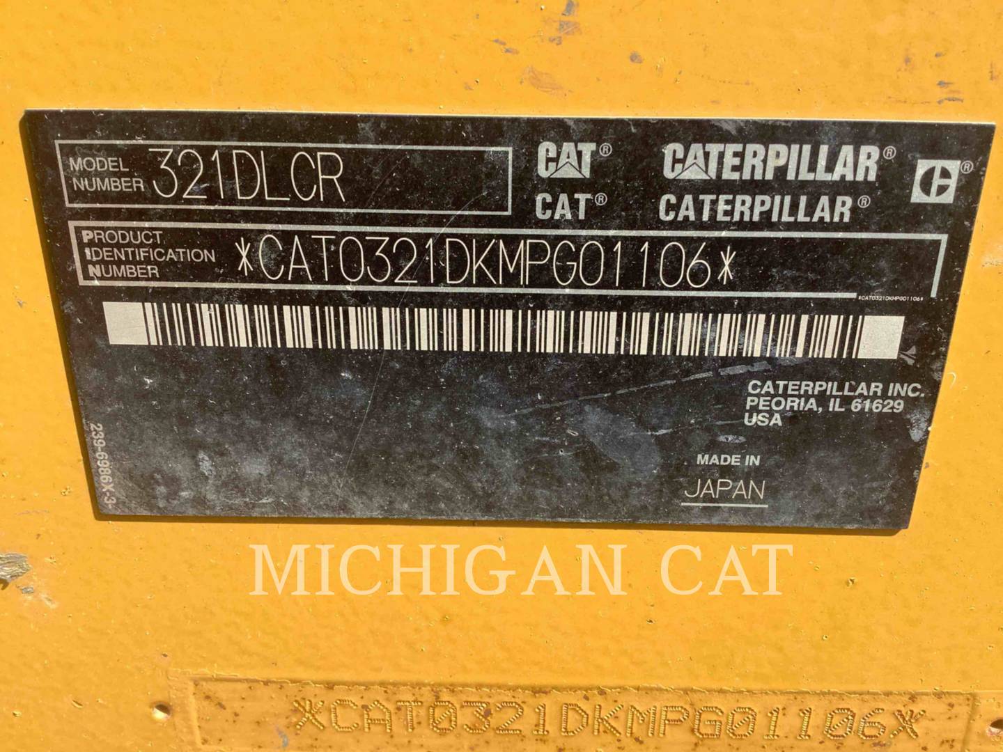 2014 Caterpillar 321DLCR PMQ+ Excavator