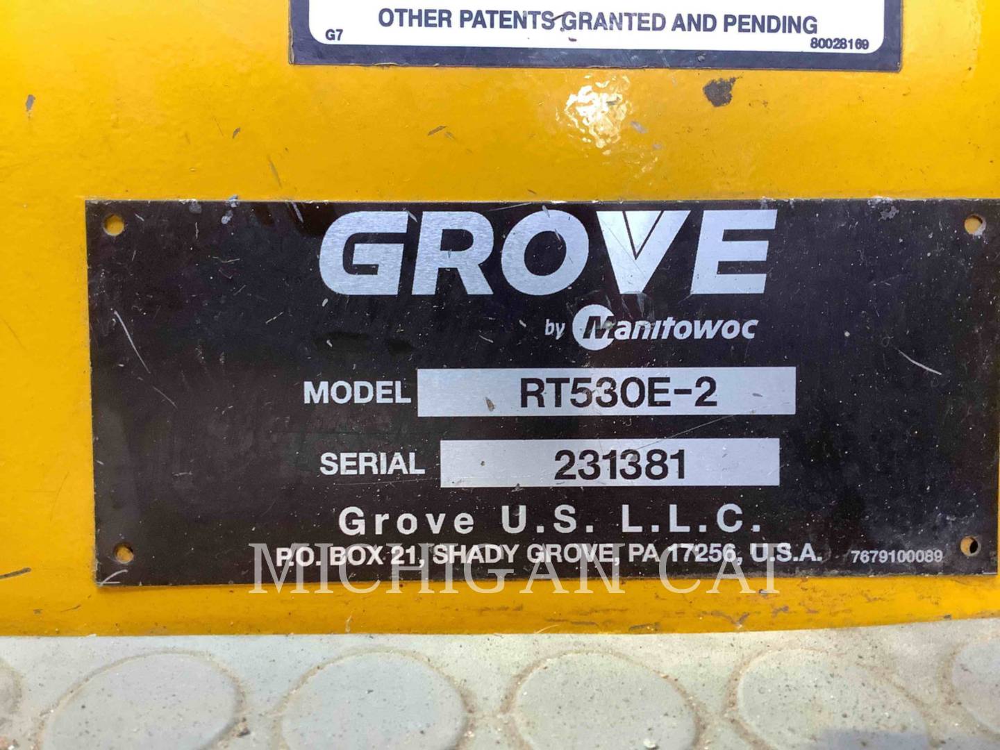 2012 Grove RT530 Crane