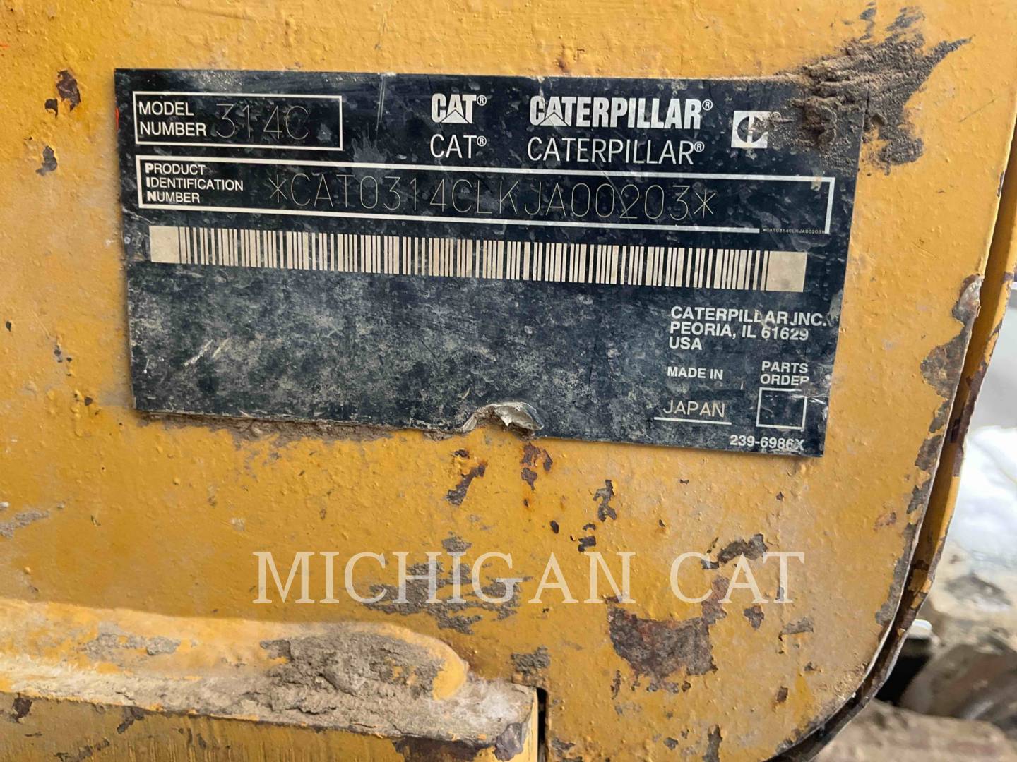 2005 Caterpillar 314CCR Excavator