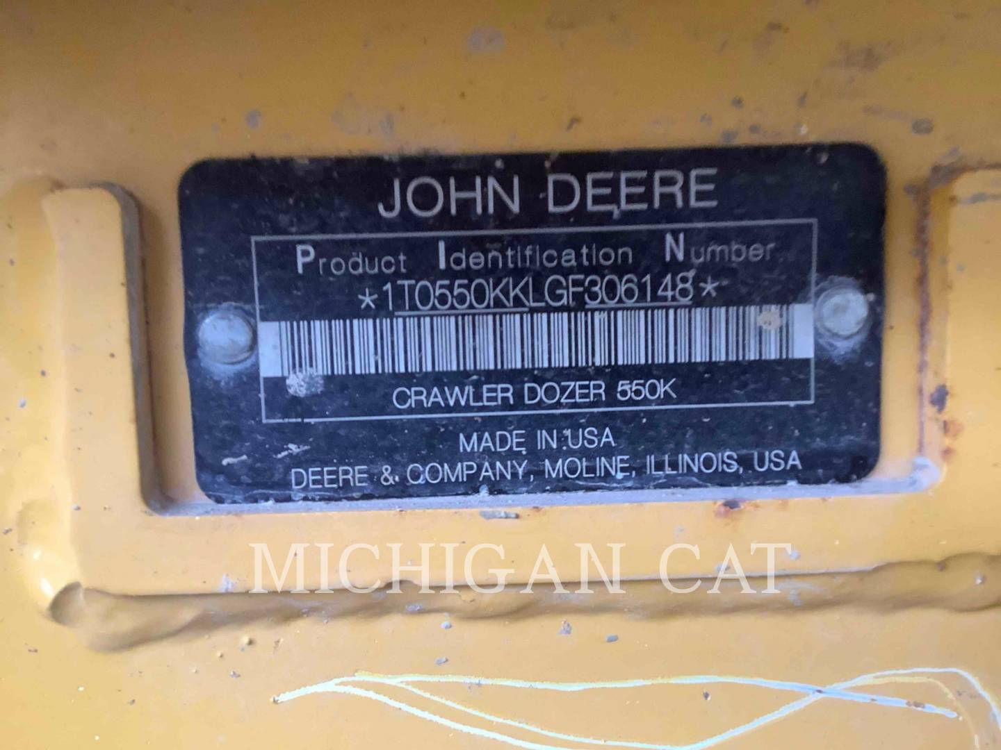 2017 John Deere 550KLGP Dozer