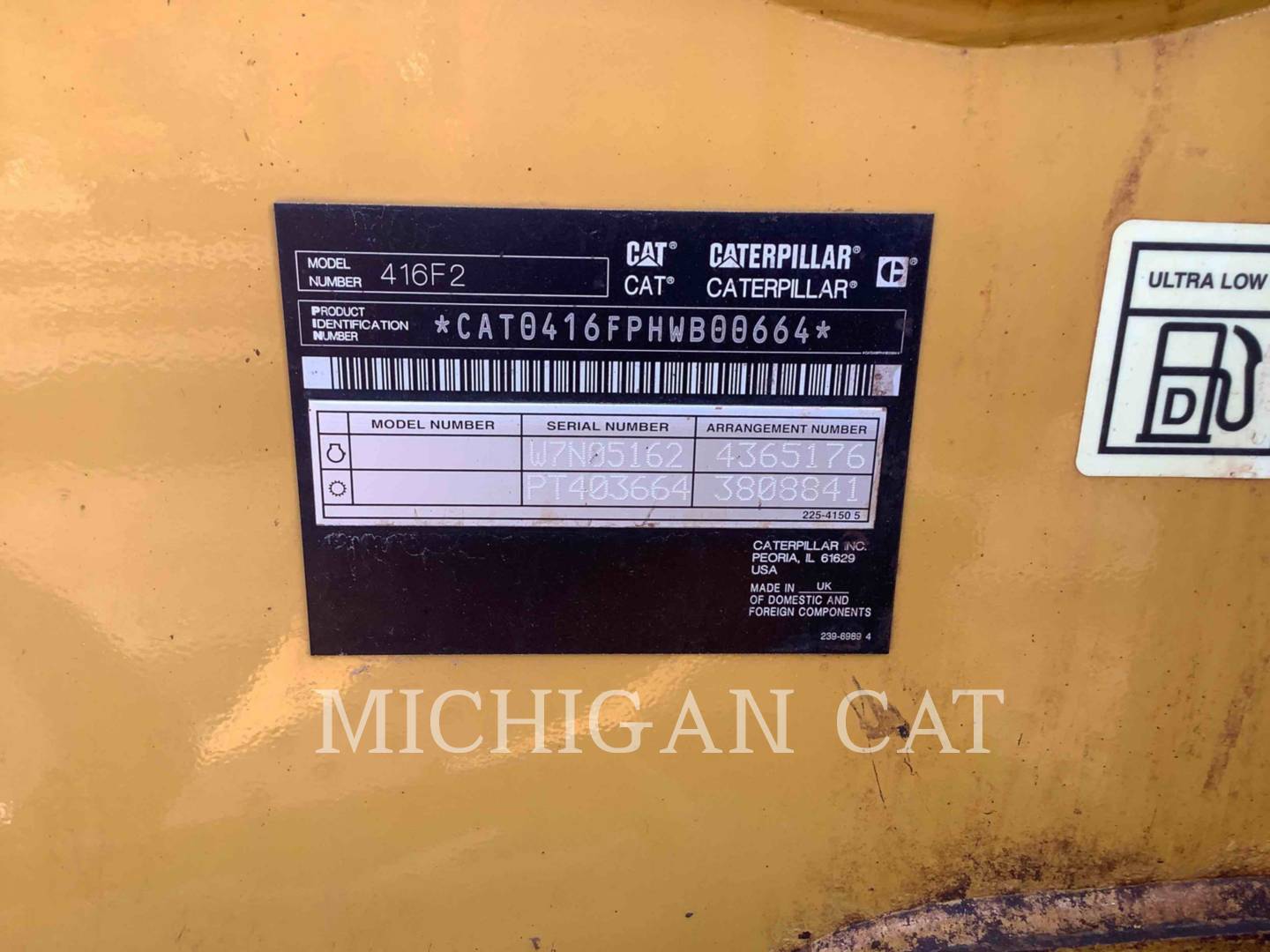 2015 Caterpillar 416F2 CP Tractor Loader Backhoe