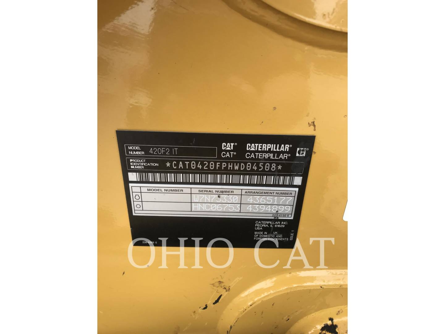 2019 Caterpillar 420 FIT Tractor Loader Backhoe