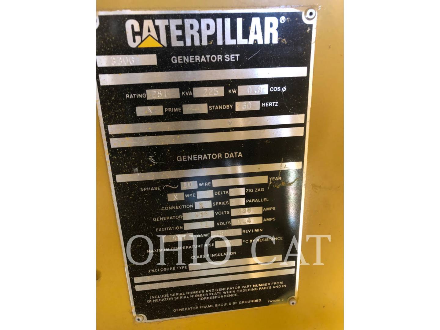 1992 Caterpillar 3306 Generator