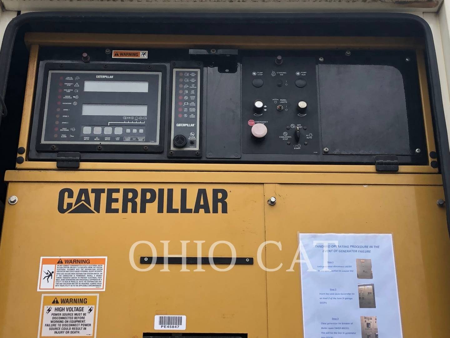 2001 Caterpillar 3412 Generator