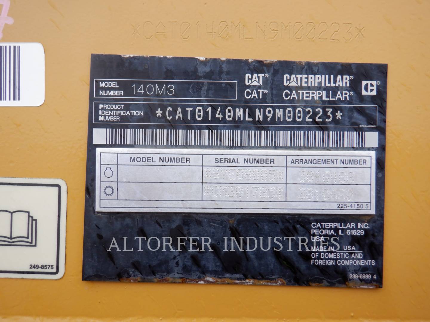 2016 Caterpillar 140M3 R Vibratory Single