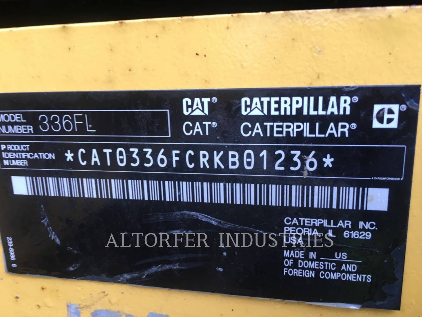 2015 Caterpillar 336F Excavator