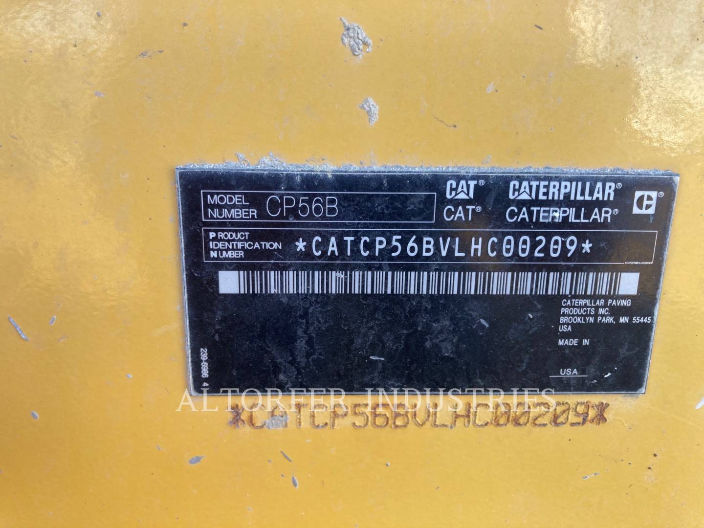 2013 Caterpillar CP56B Vibratory Single