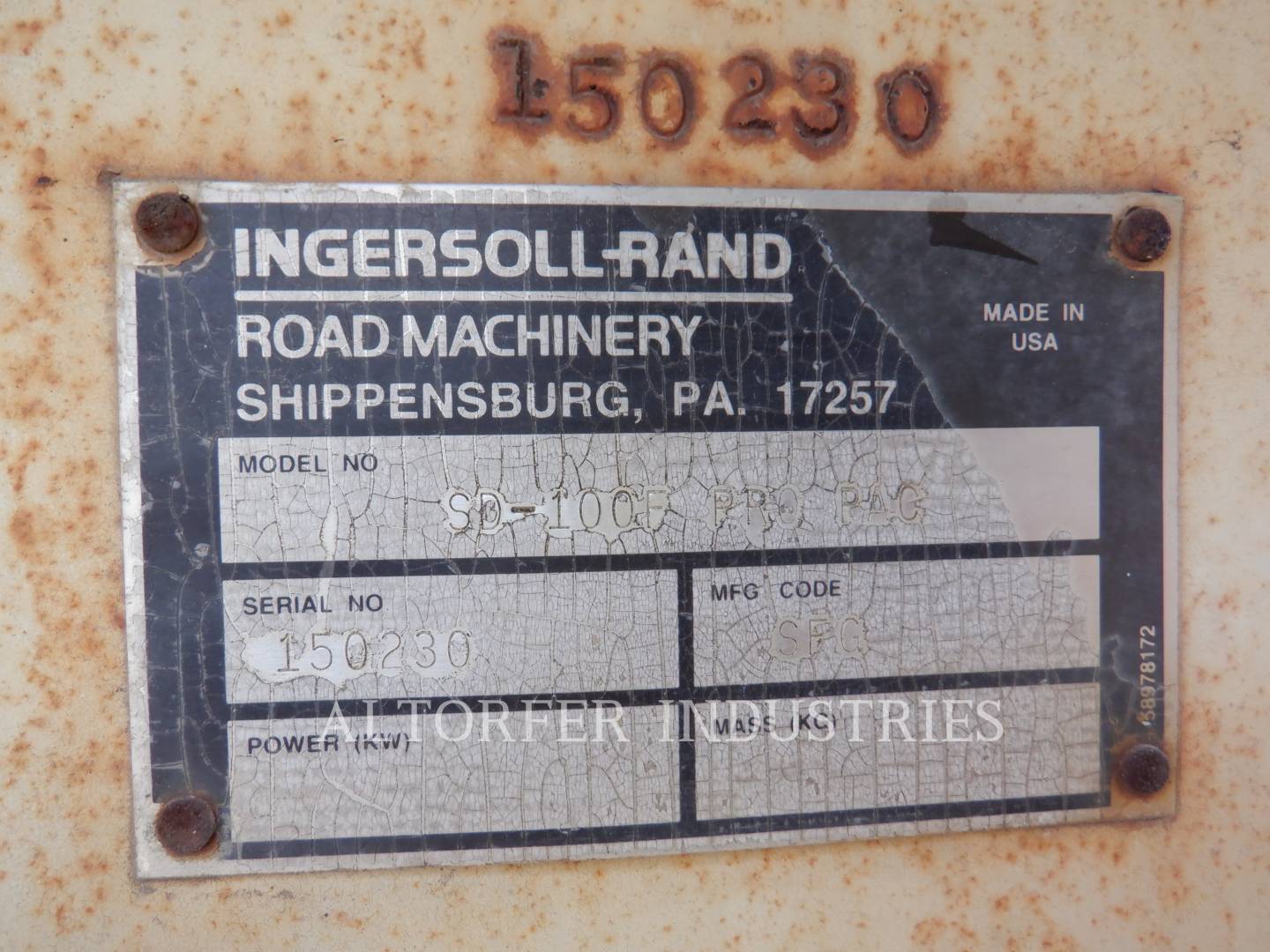 1997 Ingersoll-Rand SD100F Compactor